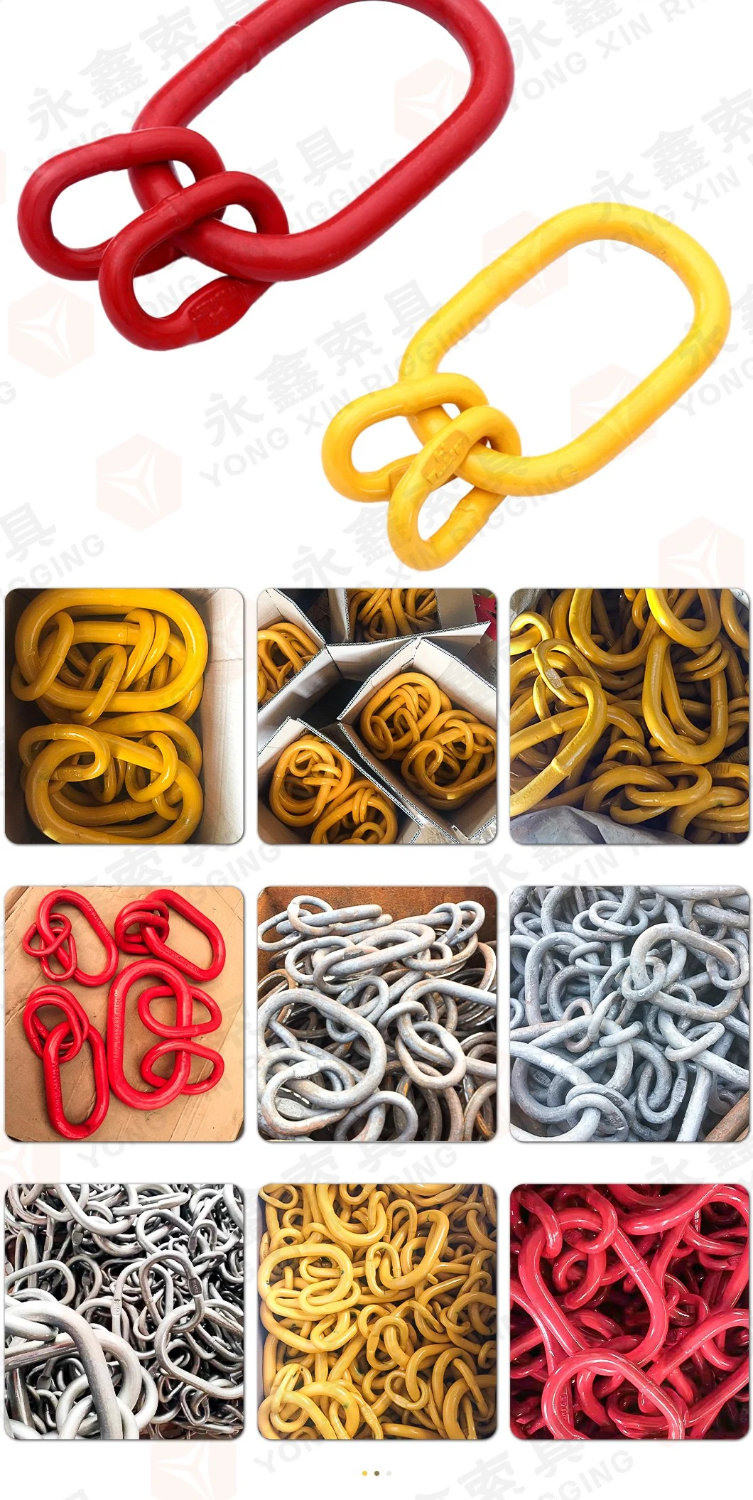 Low Price European Type Drop Forged High Quality Rigging Hardware G80 Alloy Steel Oblong Master Link Assembly|Sling Chain Part Master Link Assembly Rigging